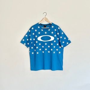Oakley Star Print California Blue T Shirt Men’s size 2XL